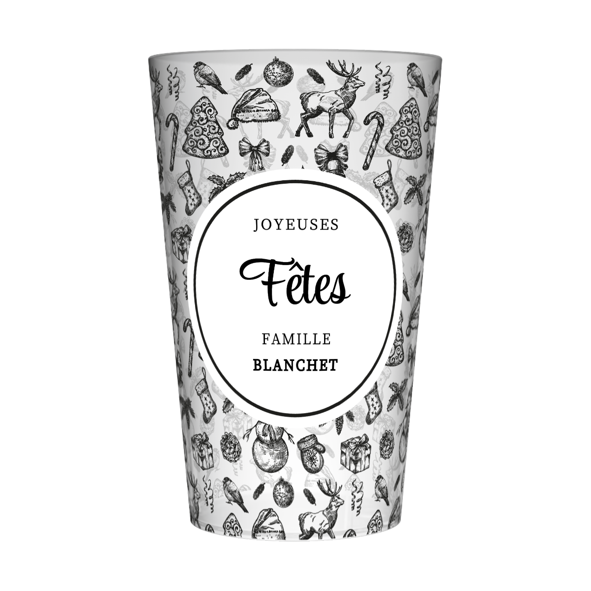 Gobelet personnalisé Noël Traditionnel