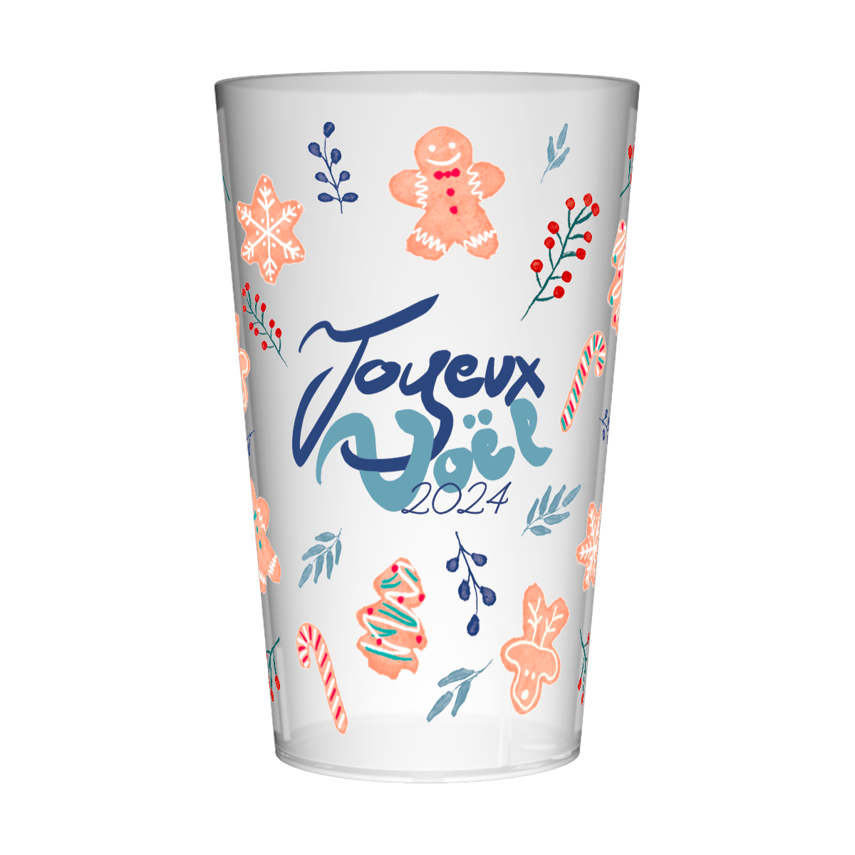Gobelet personnalisé Noël Biscuit