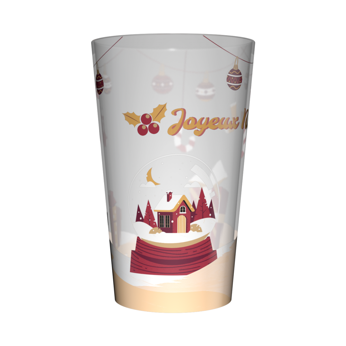 Gobelet personnalisé Noël Réveillon