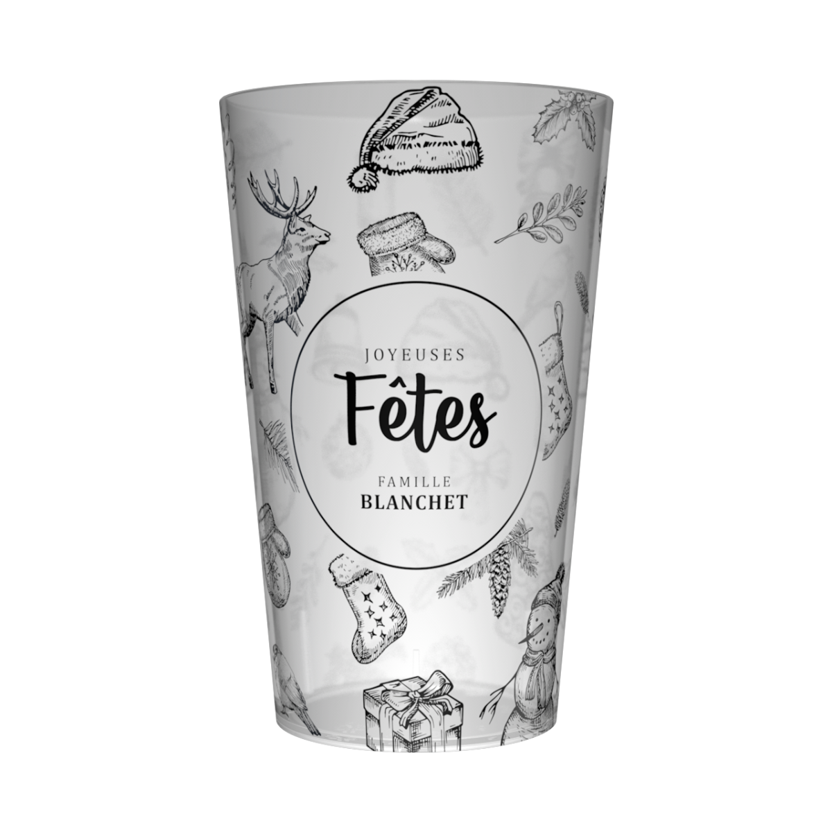 Gobelet personnalisé Noël Traditionnel