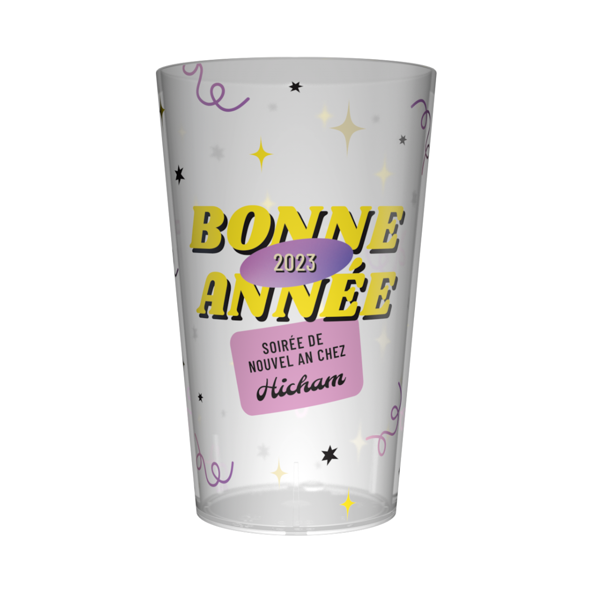 Gobelet personnalisé Nouvel An 80's