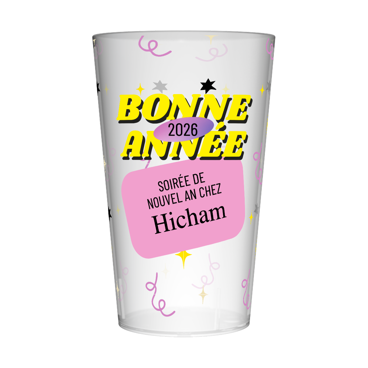 Gobelet personnalisé Nouvel An 80's