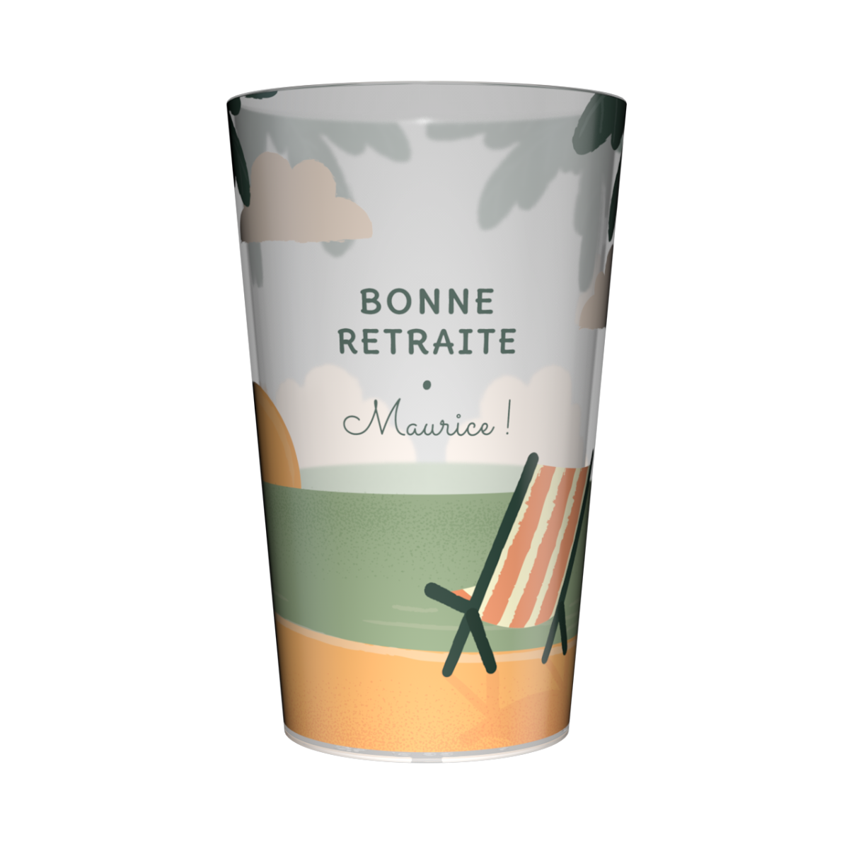 Gobelet personnalisé Retraite Vacances