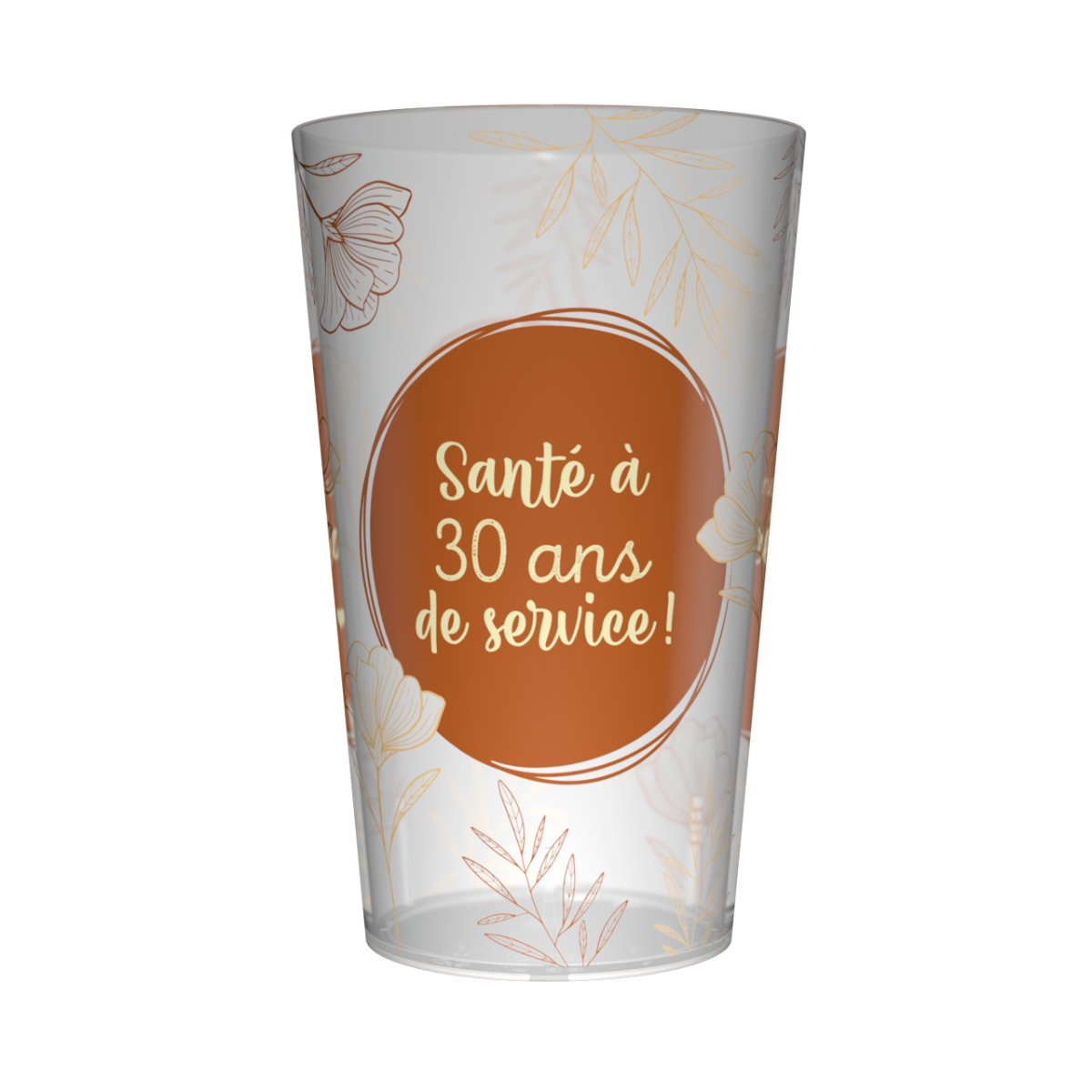 Gobelet personnalisé Retraite Fleurs Dessins