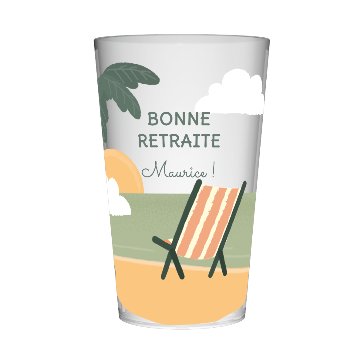 Gobelet personnalisé Retraite Vacances