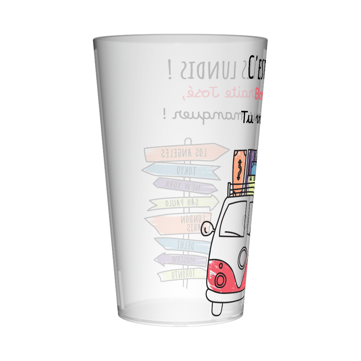 Gobelet personnalisé Retraite Destination 2