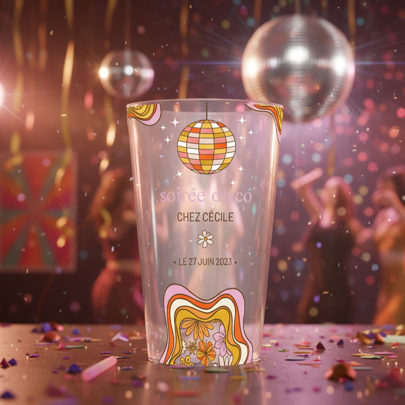 gobelet personnalise soiree disco