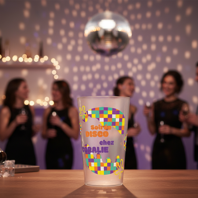 gobelet personnalise soiree disco