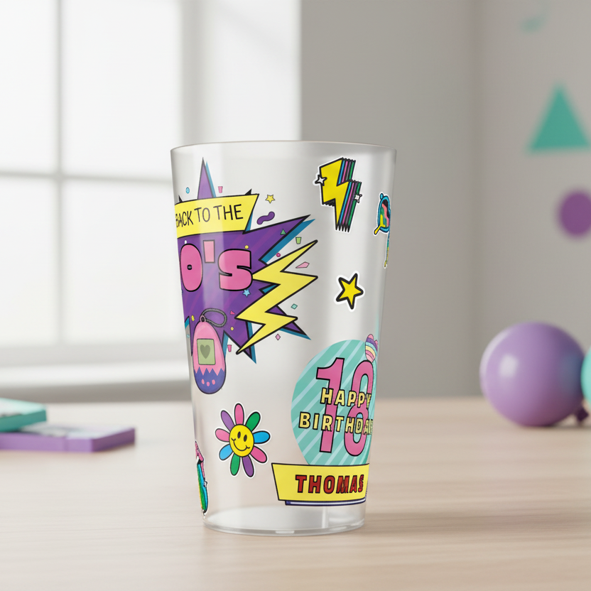 gobelet personnalise soiree années 90