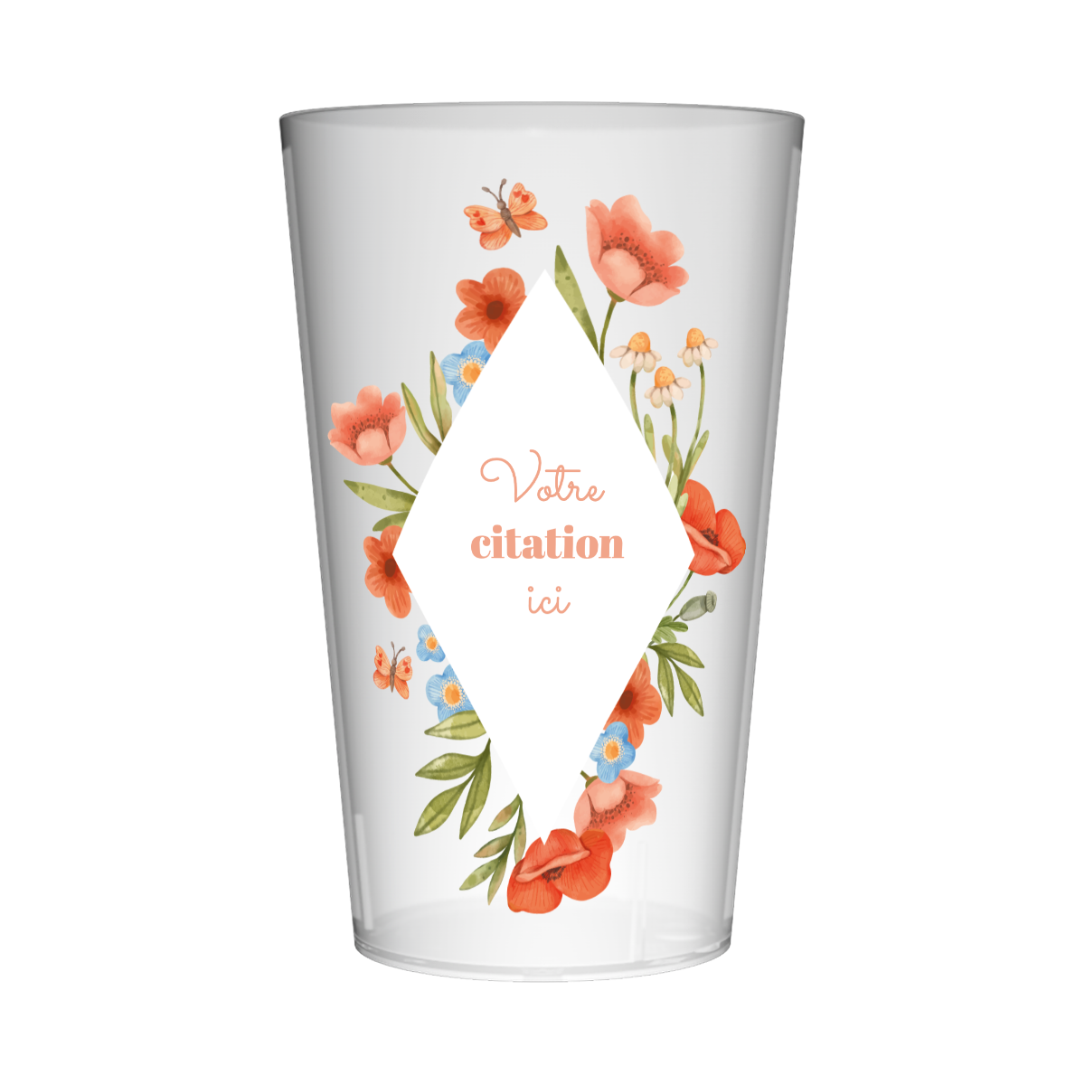 Gobelet personnalisé Summer Fleurs