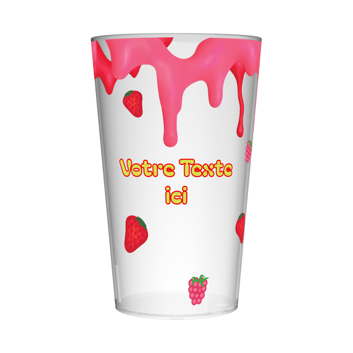 Gobelet personnalisé Tendance Fraises & Framboises