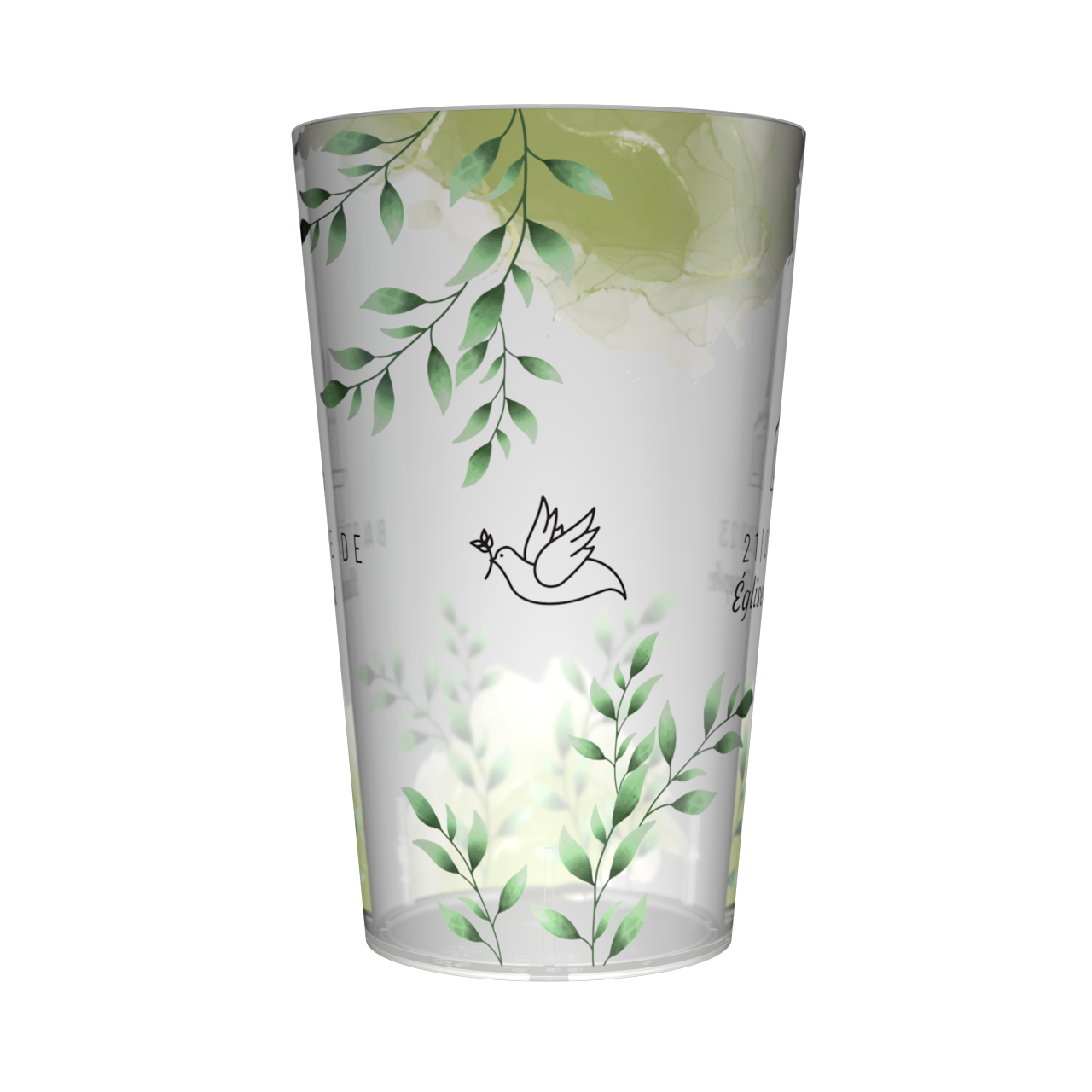 Gobelet personnalisé Baptême Vert 3
