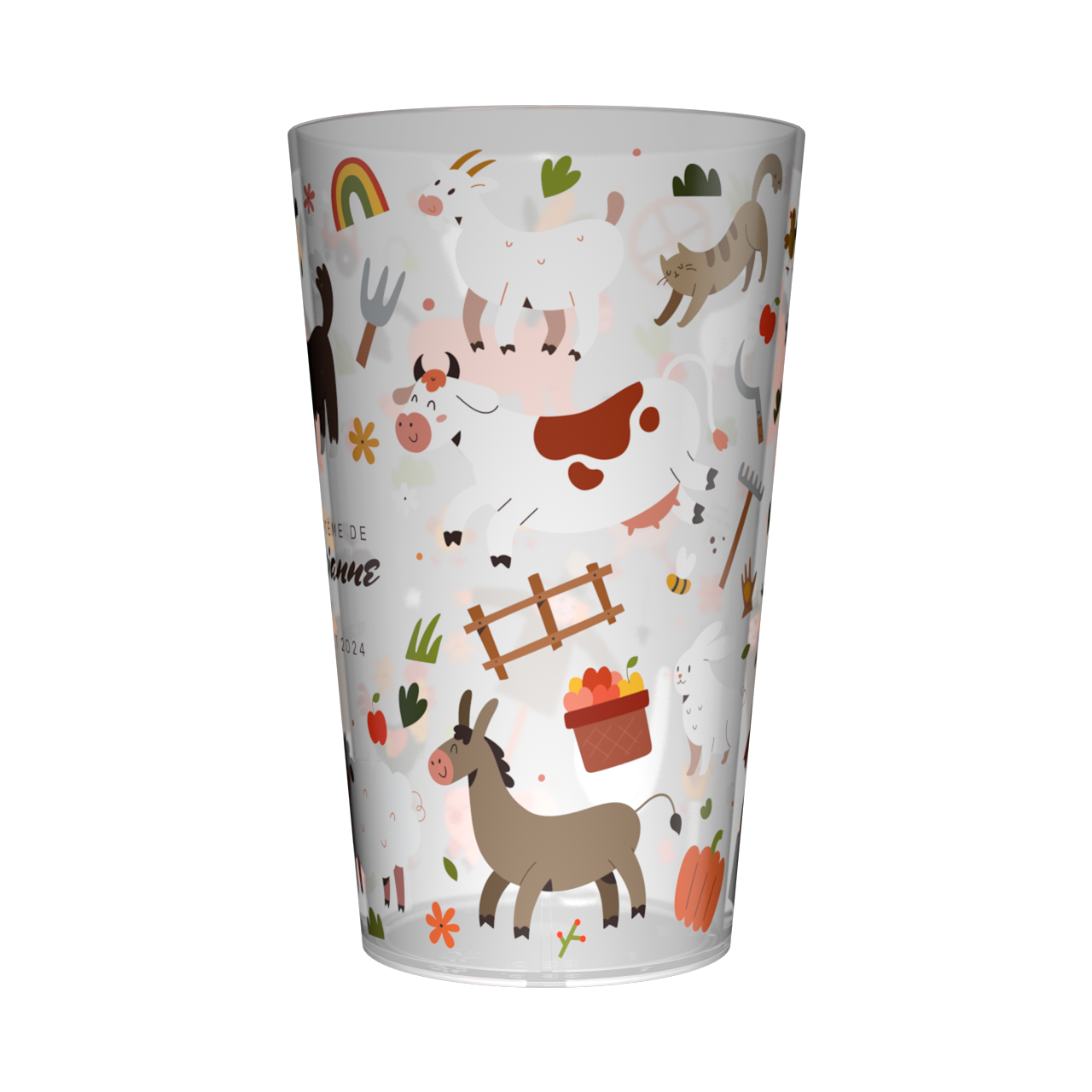 Gobelet personnalisé Baptême Animaux 2