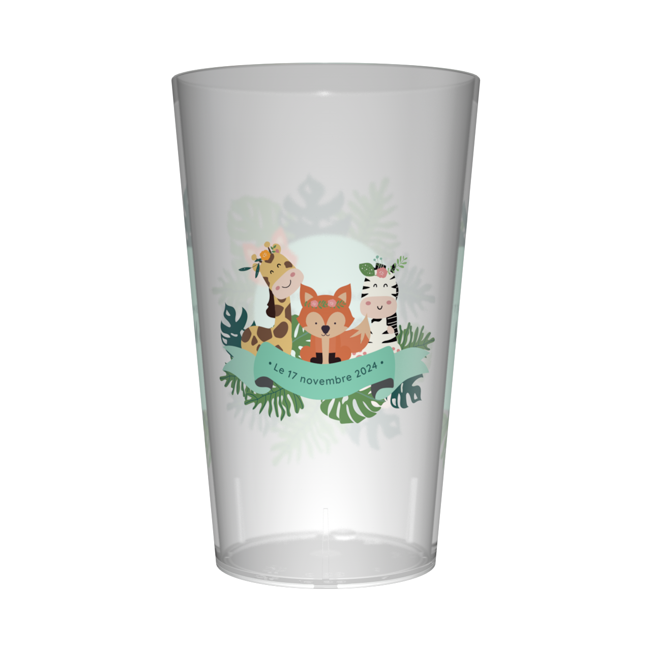 Gobelet personnalisé Baptême Tropical 2