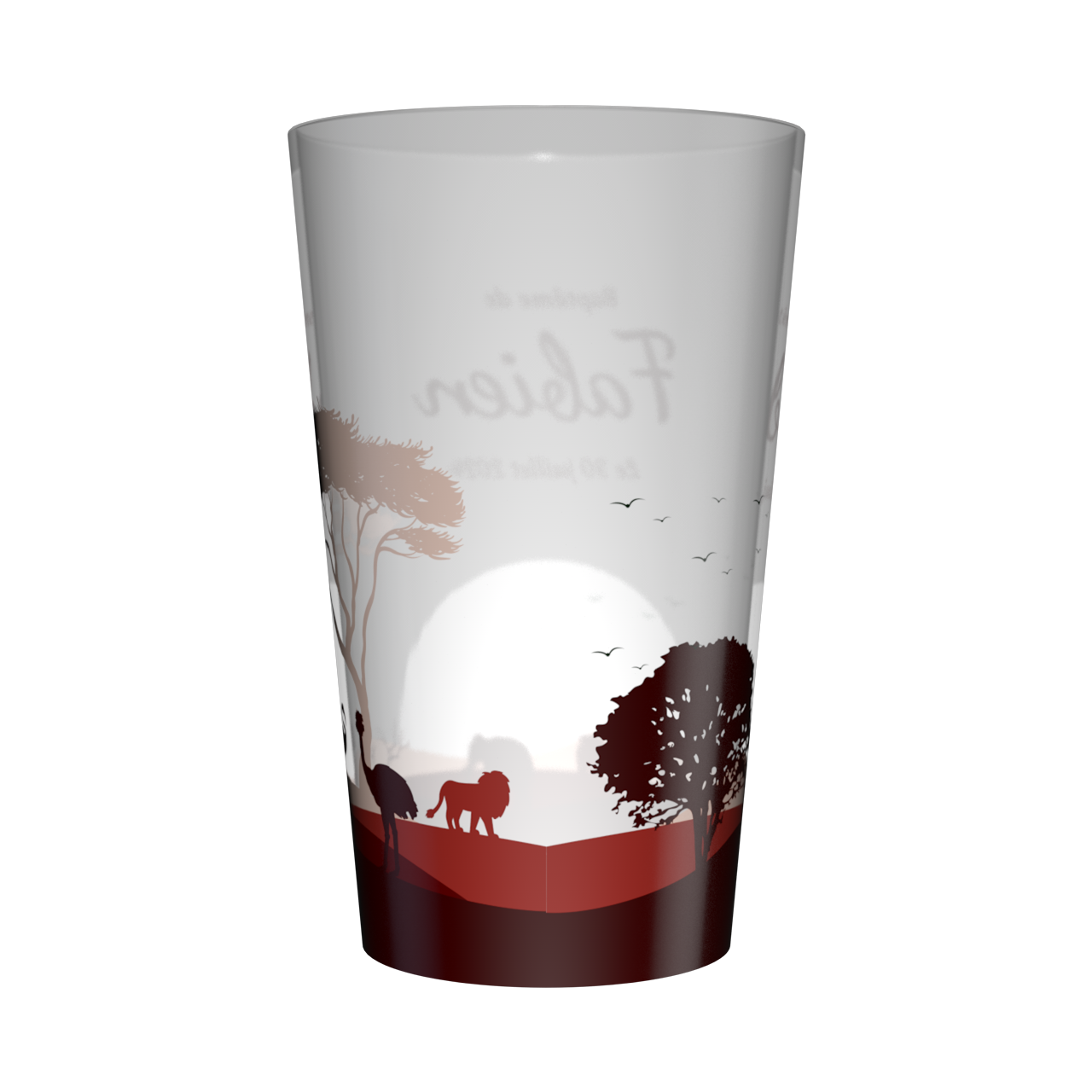 Gobelet personnalisé Baptême Savane 3