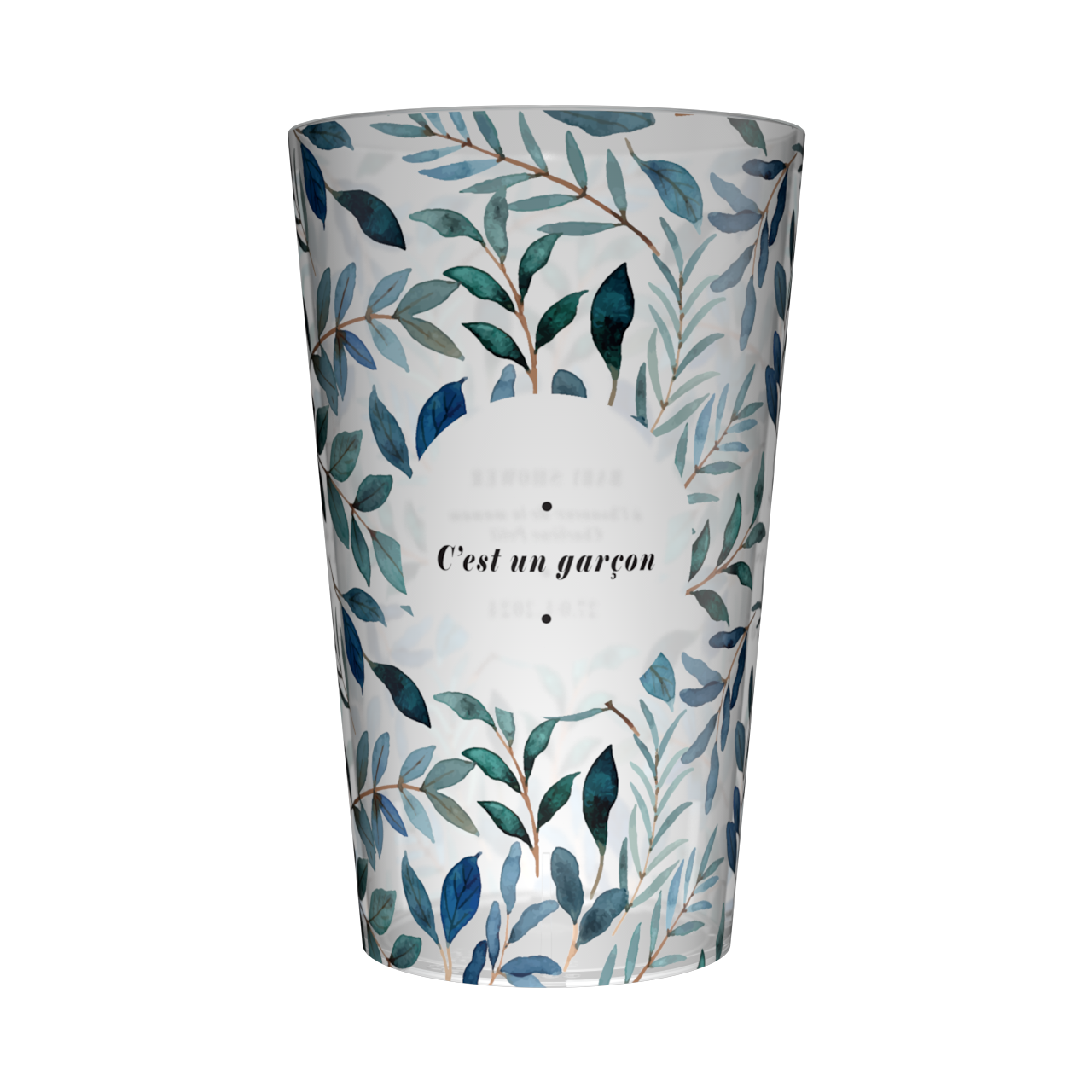 Gobelet personnalisé Baby Shower Feuillage