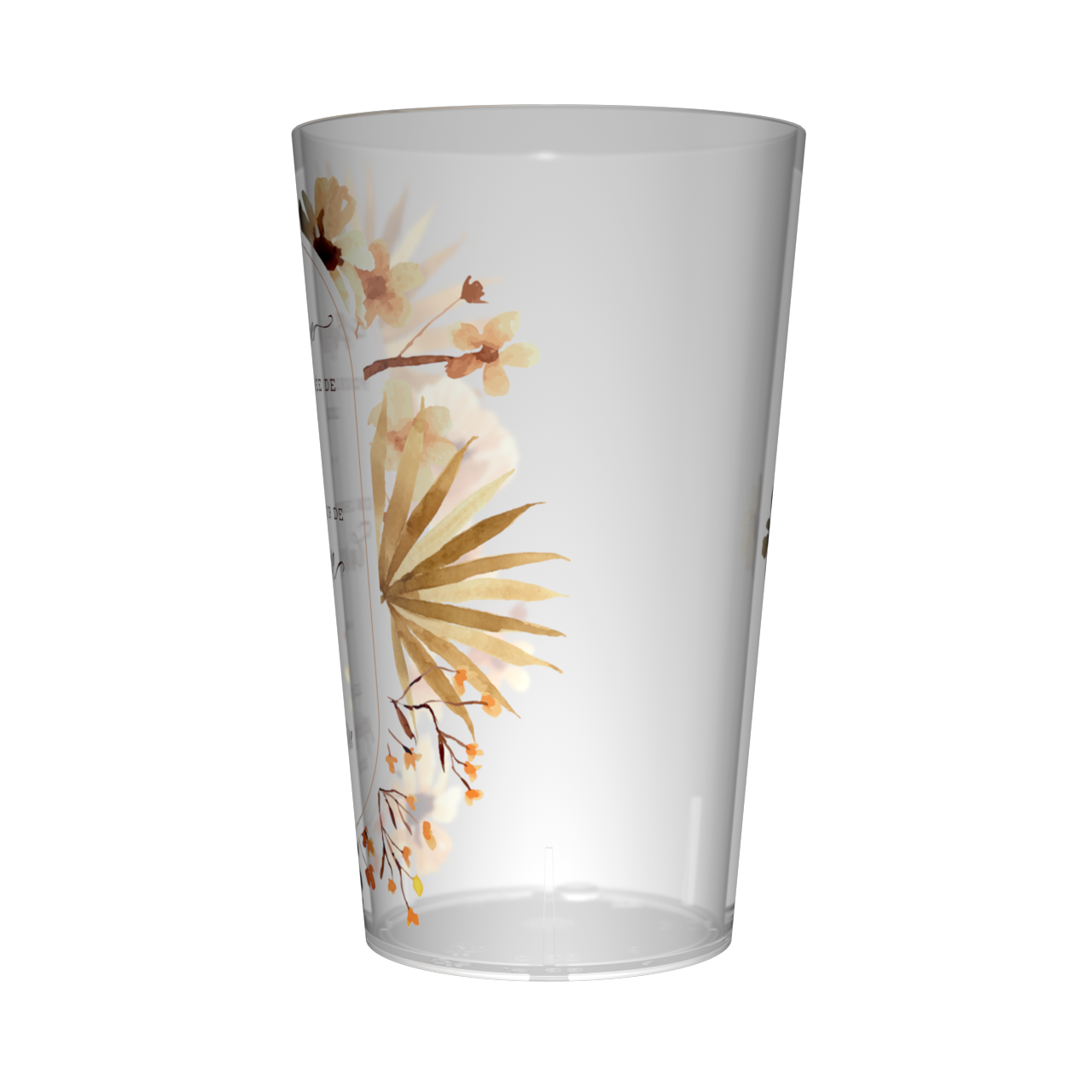 Gobelet personnalisé Baby Shower Fleurs Jaunes 3