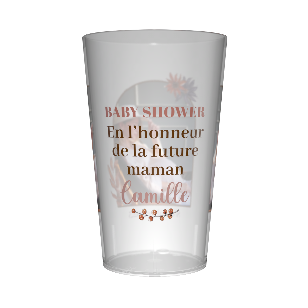 Gobelet personnalisé Baby Shower Photo & Moderne 2
