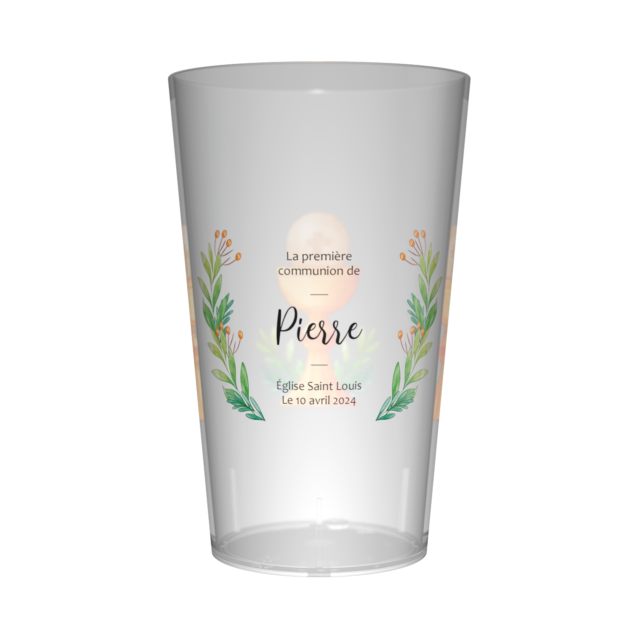 Gobelet personnalisé Communion Florale 2