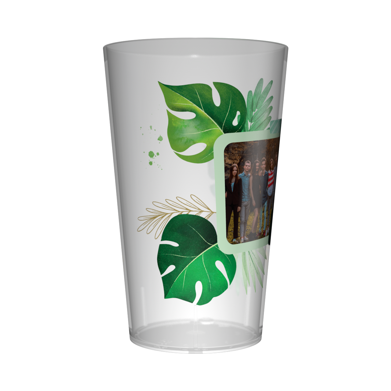 Gobelet personnalisé Cousinade Photo & Philodendron 2