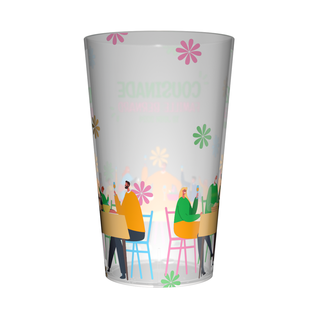 Gobelet personnalisé Cousinade A Table 3