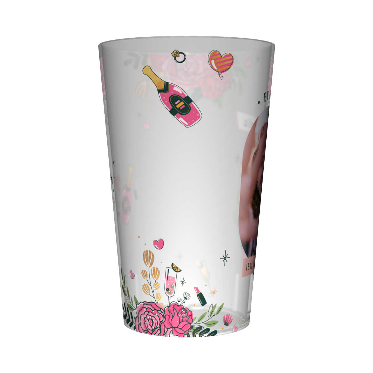 Gobelet personnalisé pour EVJF Photo & Champagne 4