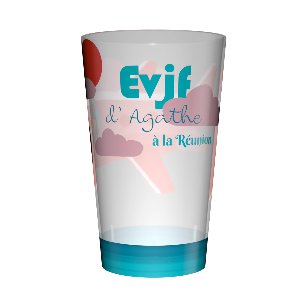 Gobelet personnalisé EVJF Photo & Avion 3