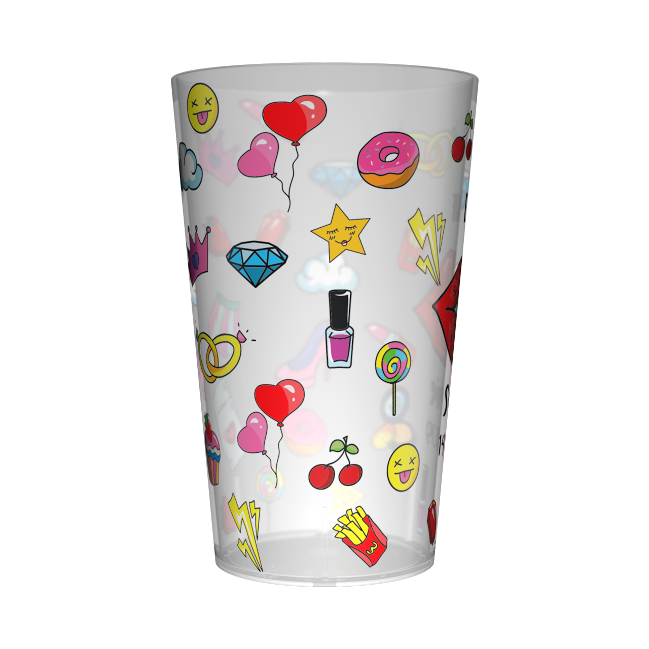 Gobelet personnalisé pour EVJF Emoticônes 2