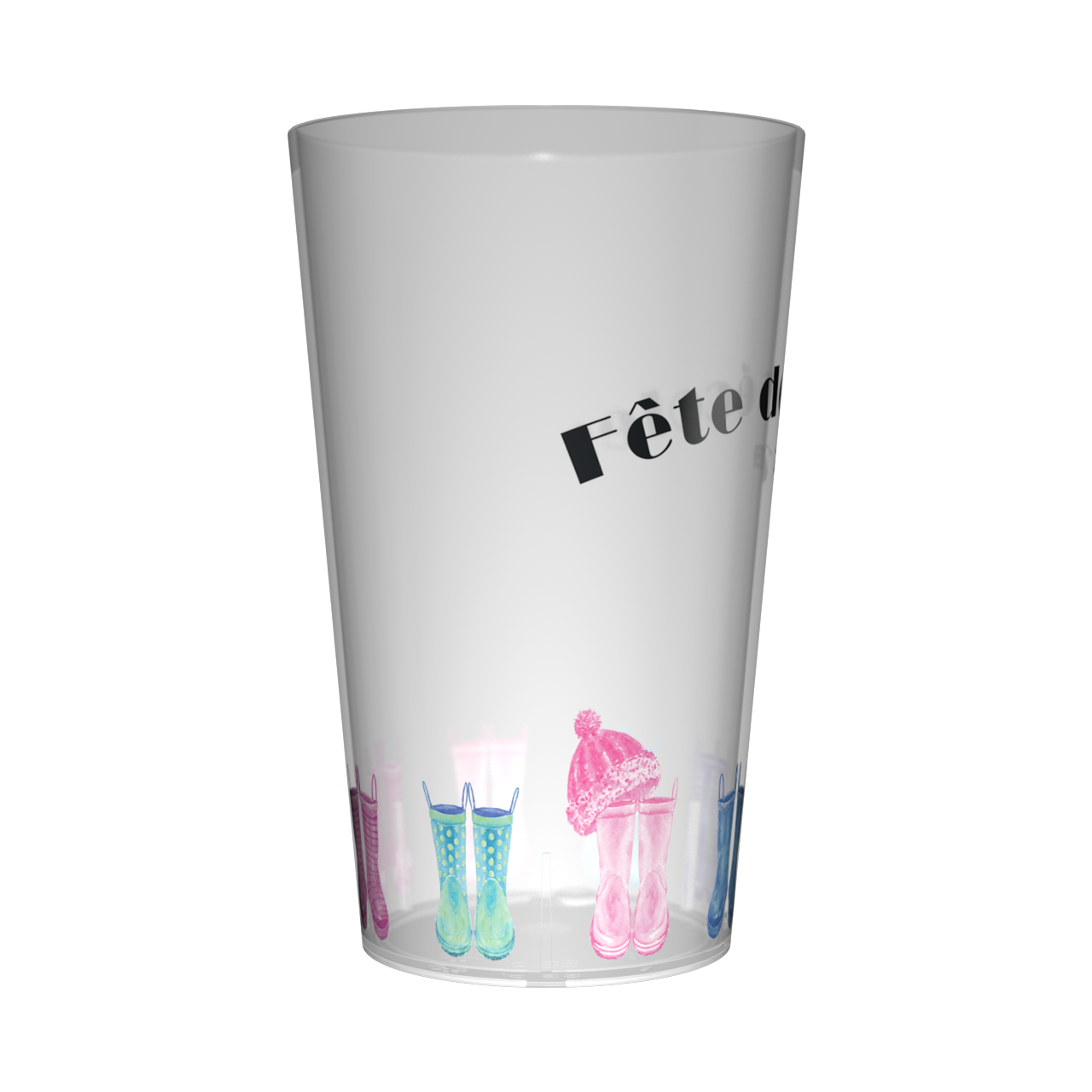 Gobelet personnalisé Fête des écoles Bottes 2