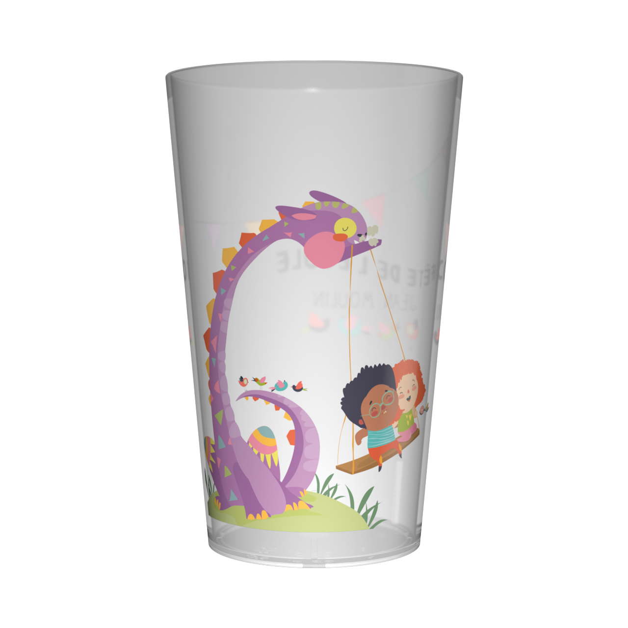 Gobelet personnalisé Fête des écoles dinosaure 2