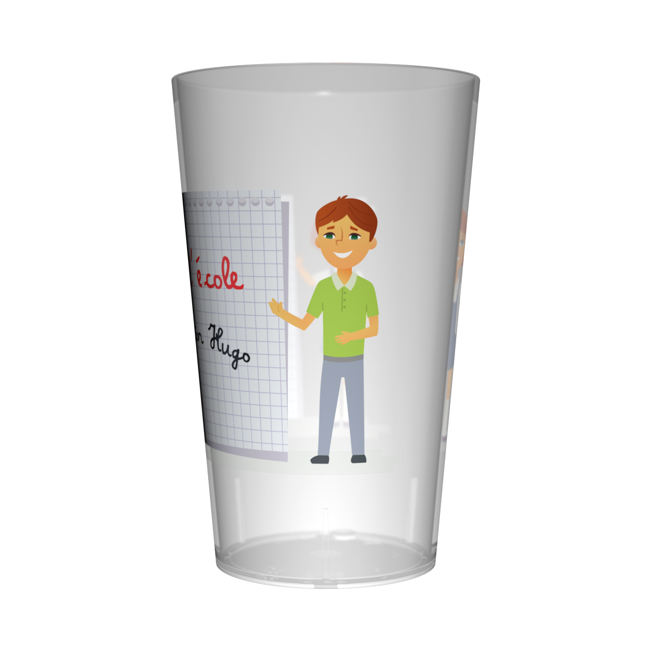 Gobelet personnalisé Fête des écoles Cahier 3