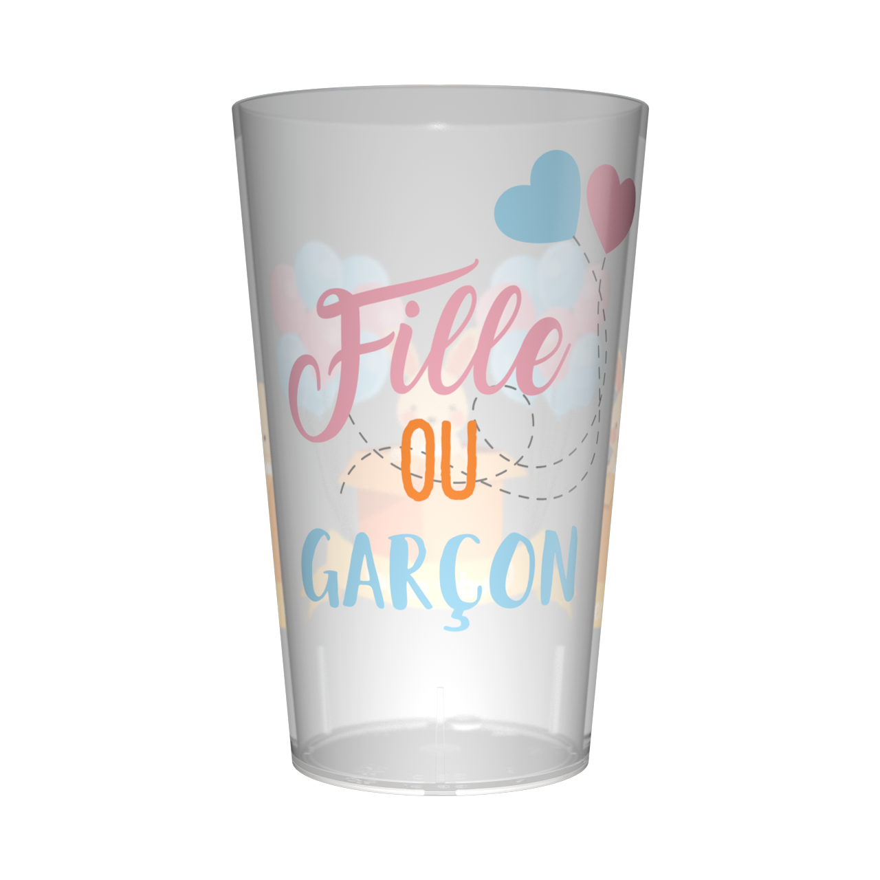 Gobelet personnalisé Gender Reveal Lapin 2