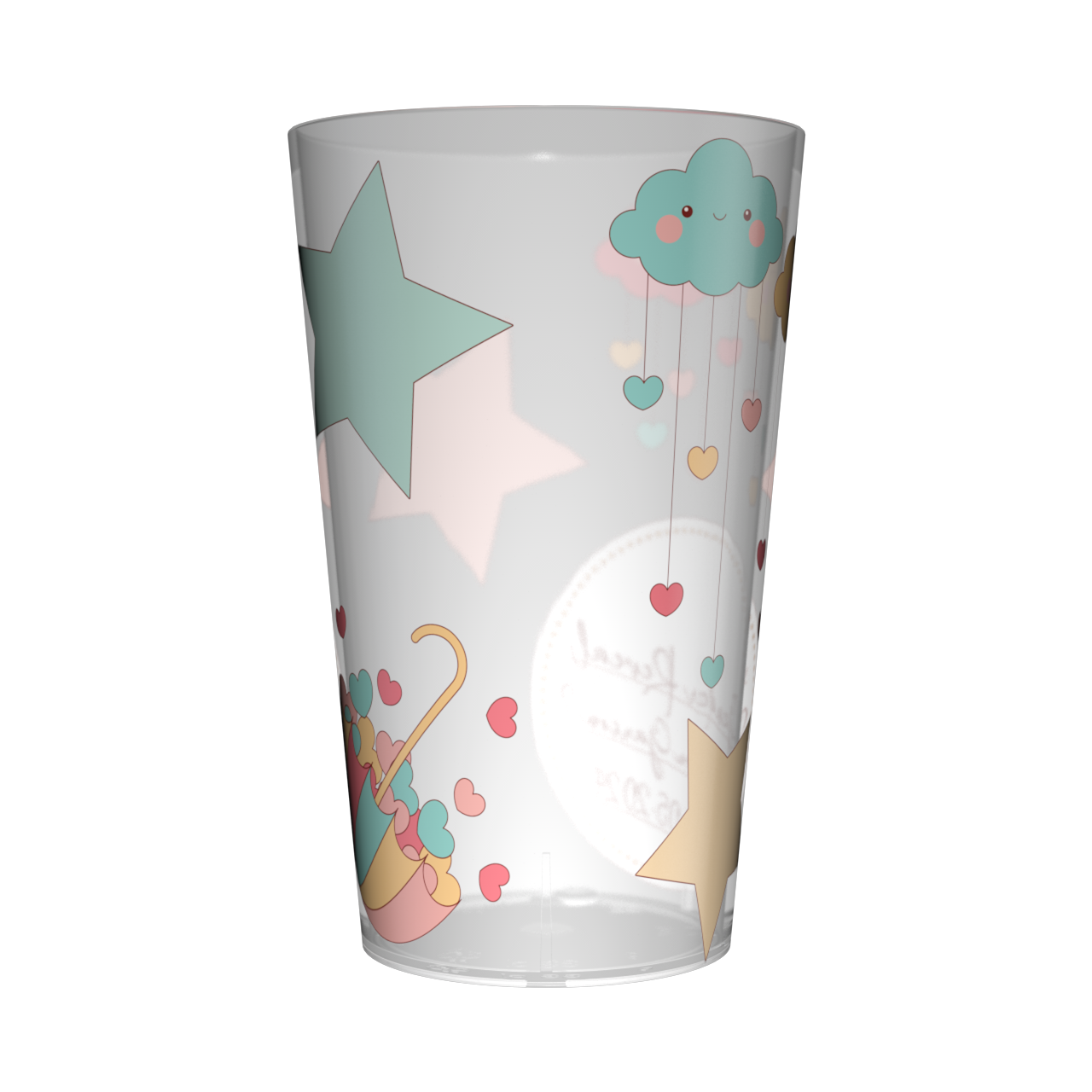 Gobelet personnalisé Gender Reveal Nuages & Etoiles 3