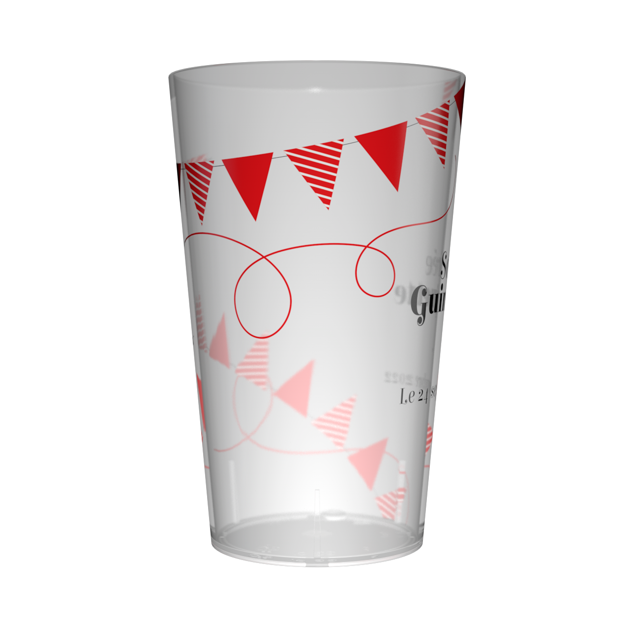 Gobelet personnalisé Guinguette Guirlande Rouge 2