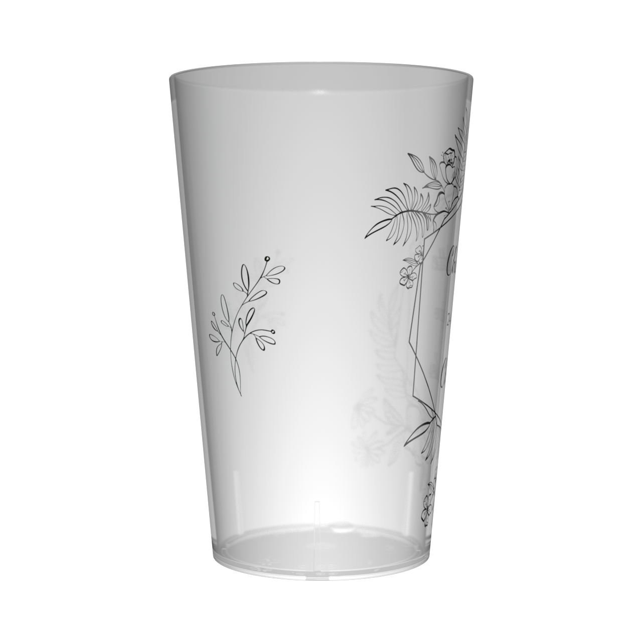 Gobelet personnalisé Mariage Design épuré 3