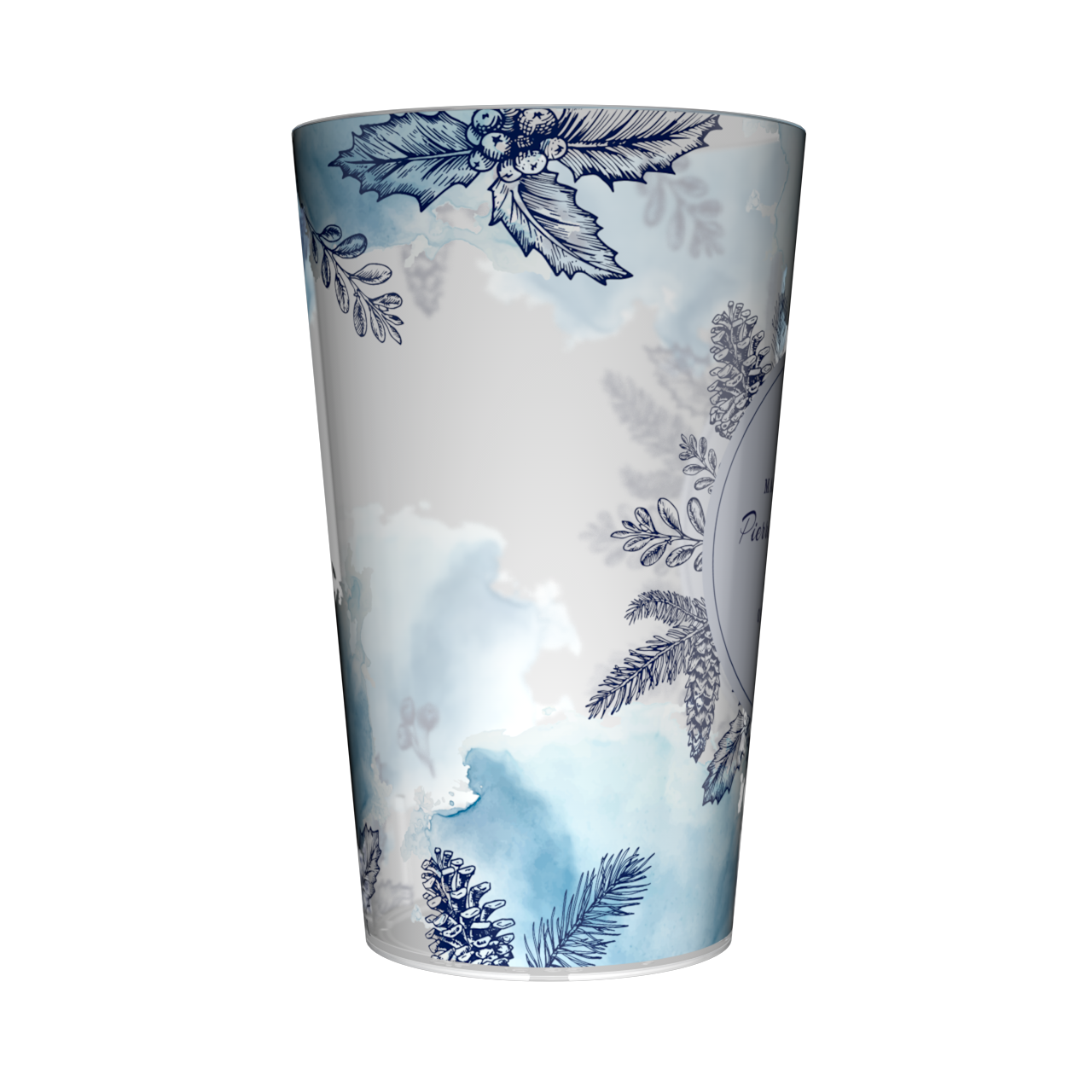 Gobelet personnalisé Mariage Bleu 3