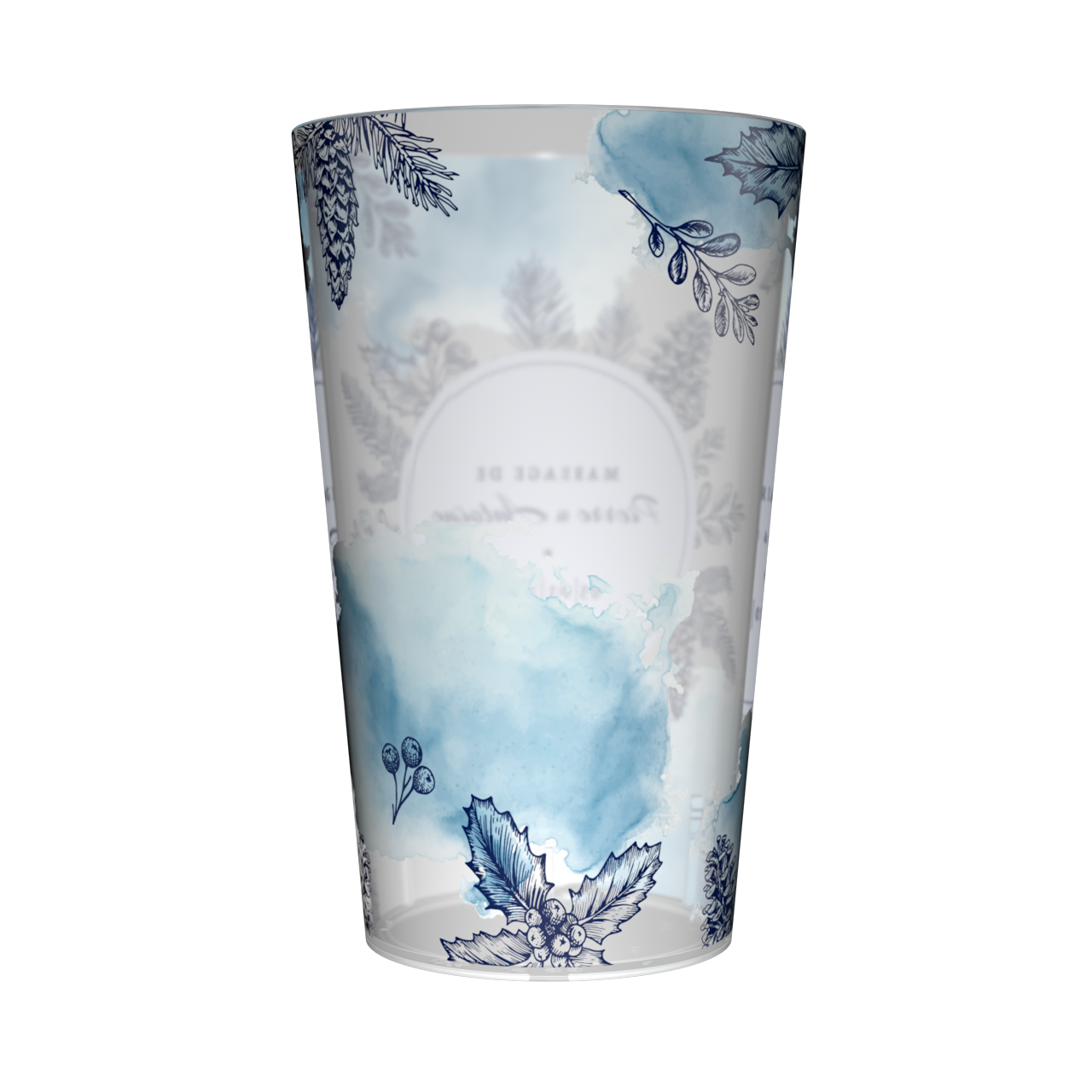 Gobelet personnalisé Mariage Bleu