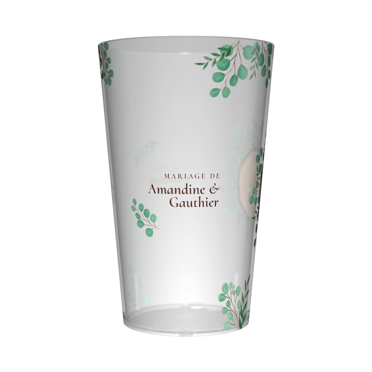 Gobelet personnalisé Mariage Bois & Feuillage 3
