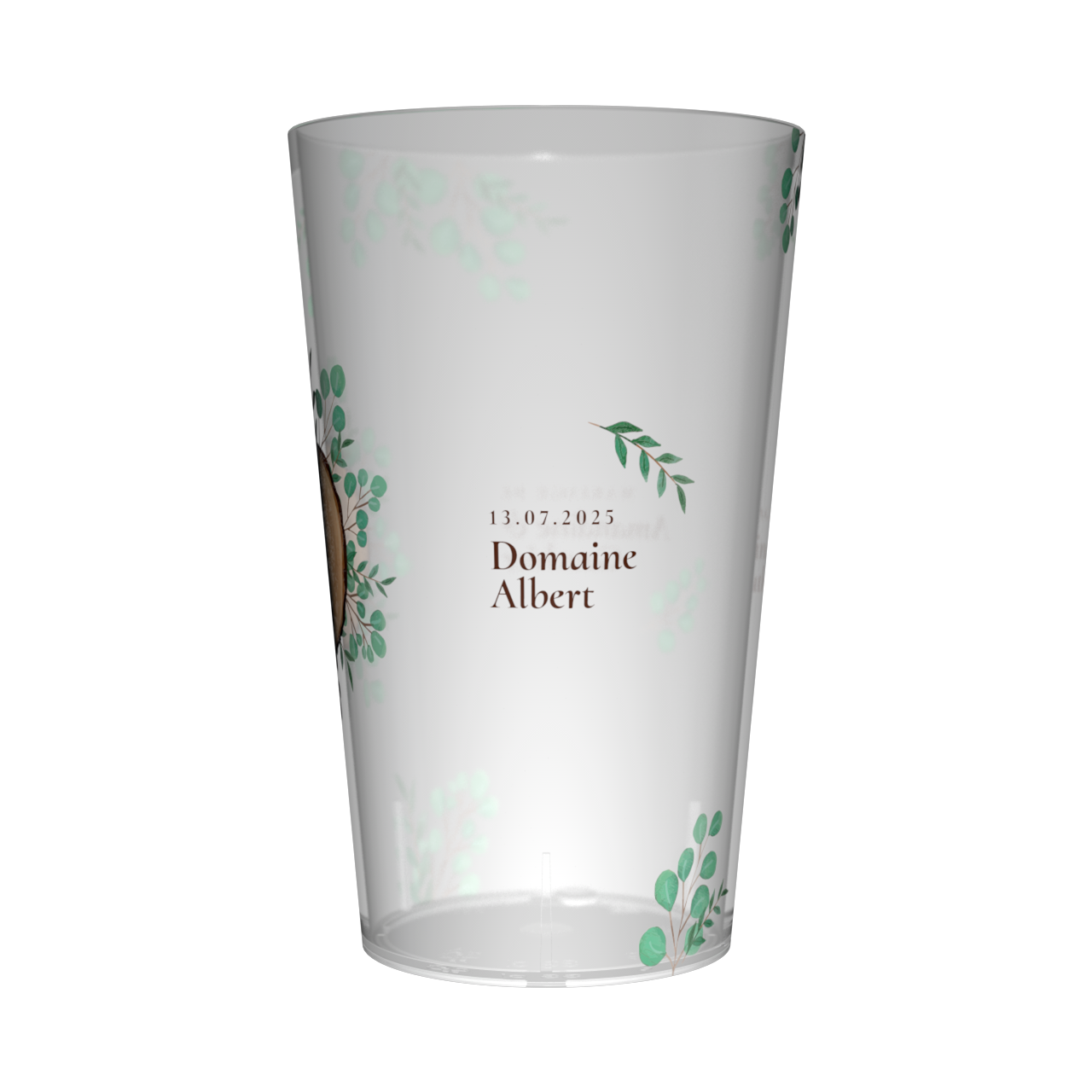 Gobelet personnalisé Mariage Bois & Feuillage 2