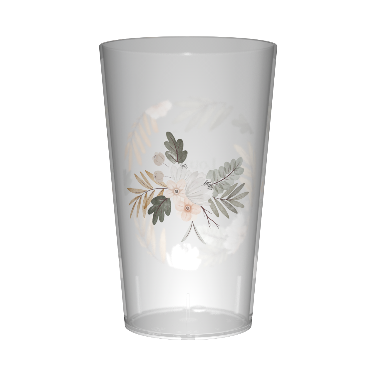 Gobelet personnalisé Mariage Cercle Feuilles 2