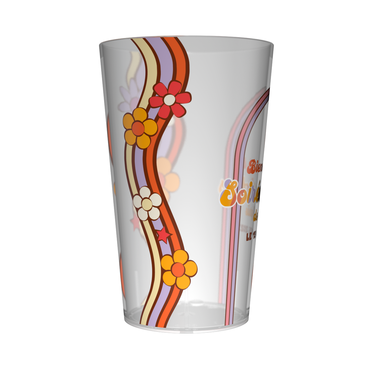 Gobelet personnalisé Soirée Fleurs 3