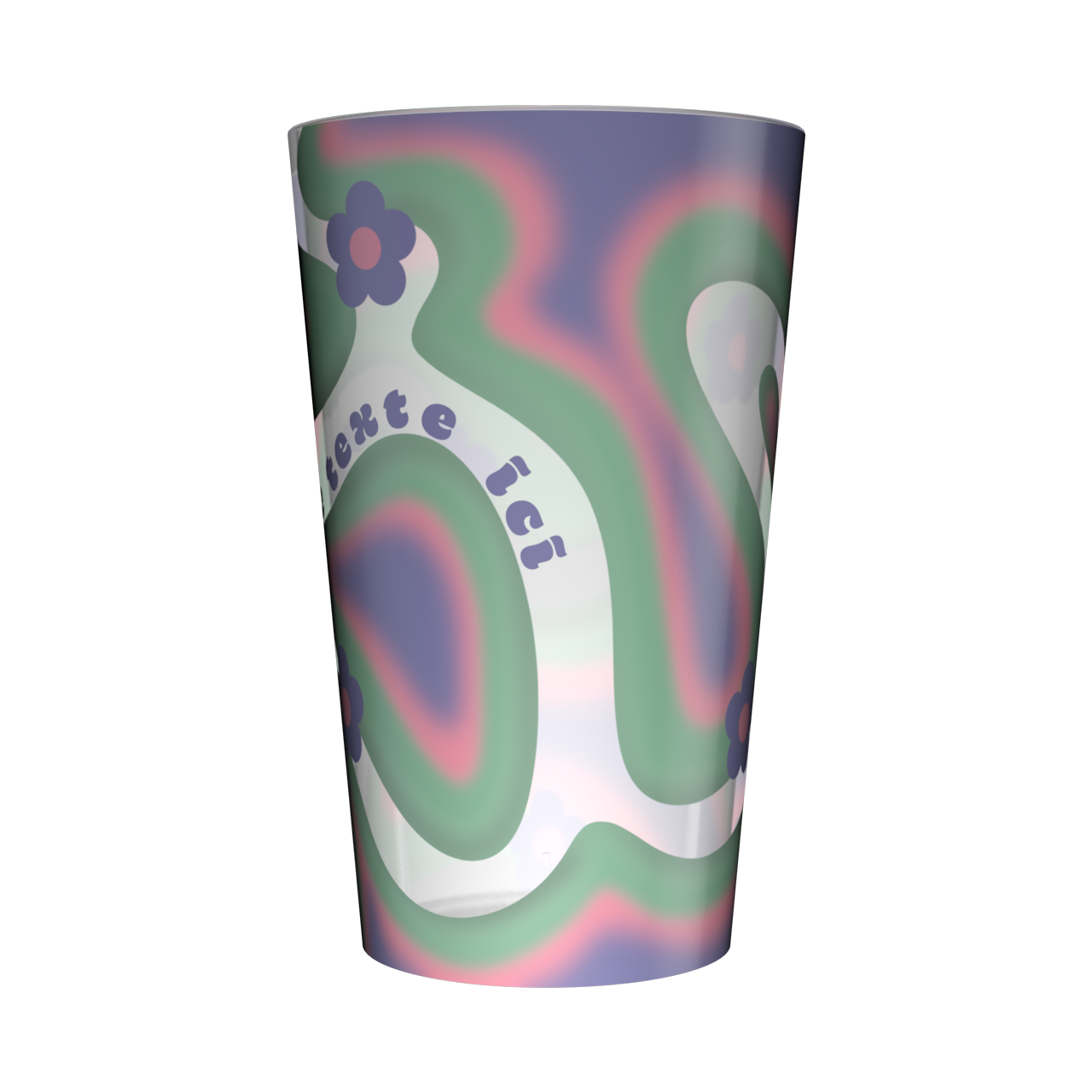 Gobelet personnalisé Tendance Fleurs Colorées 2