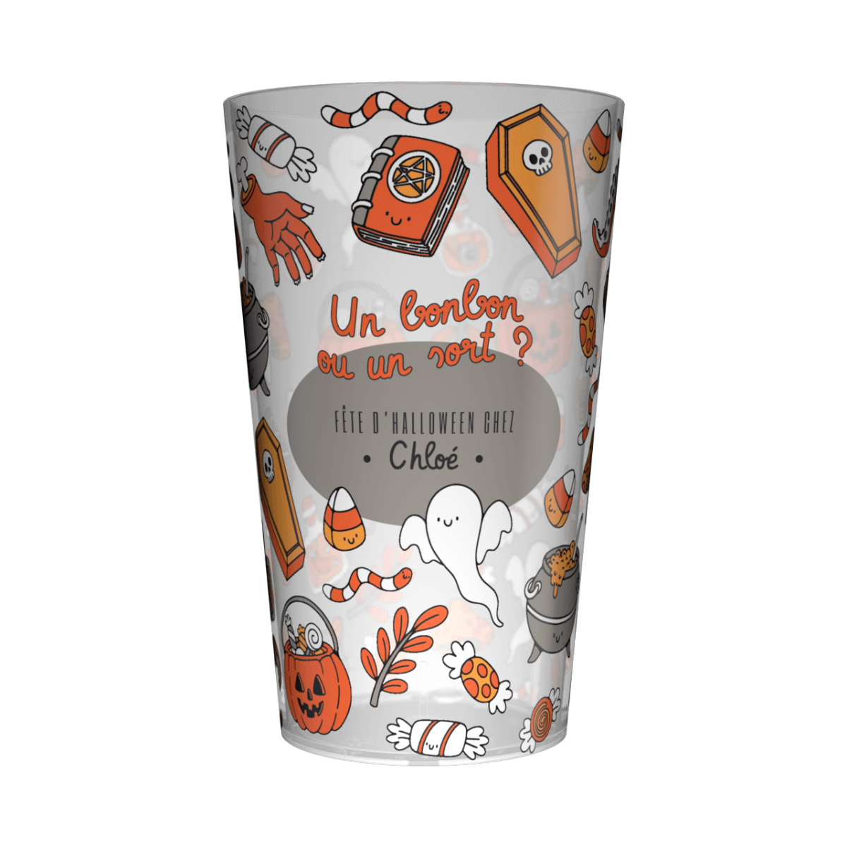 Gobelet personnalisé Halloween Coloré