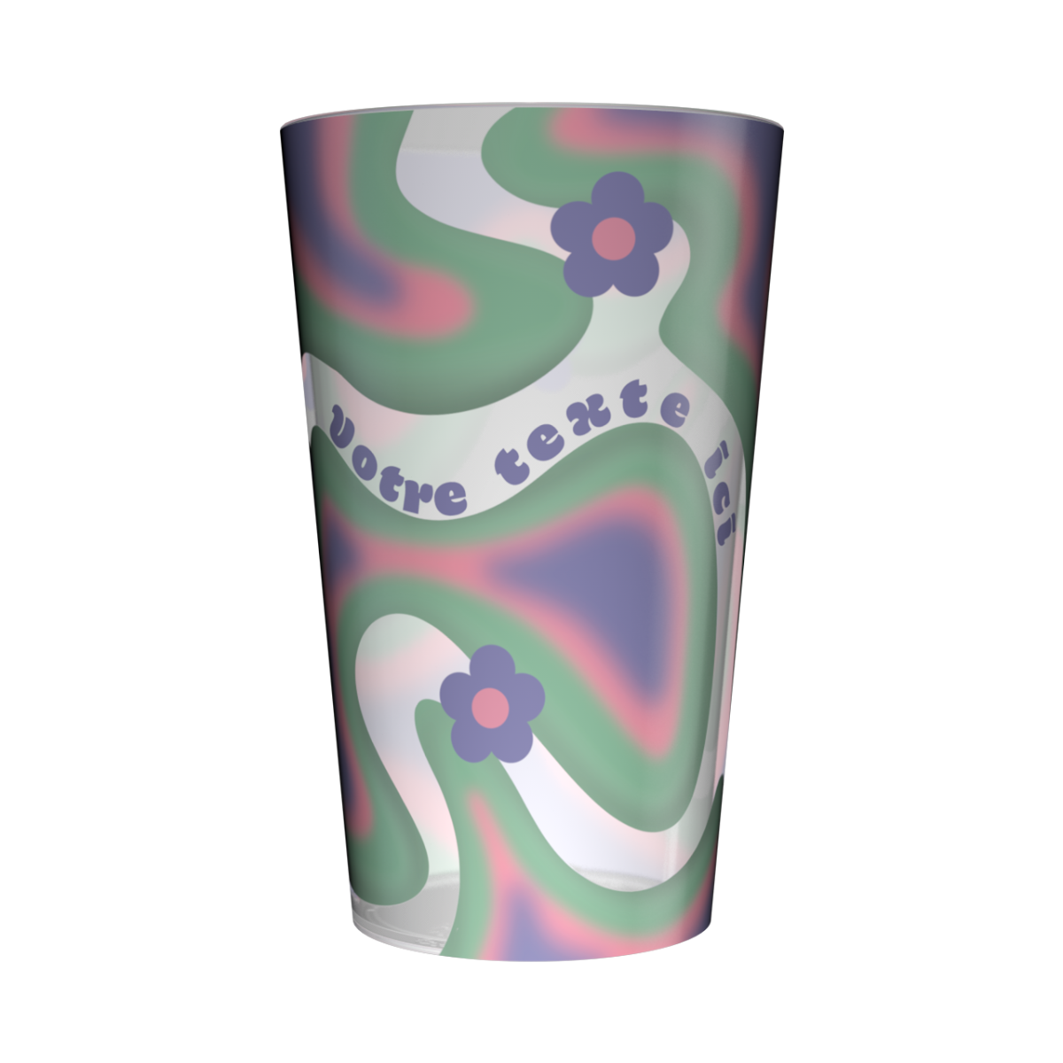 Gobelet personnalisé Tendance Fleurs Colorées