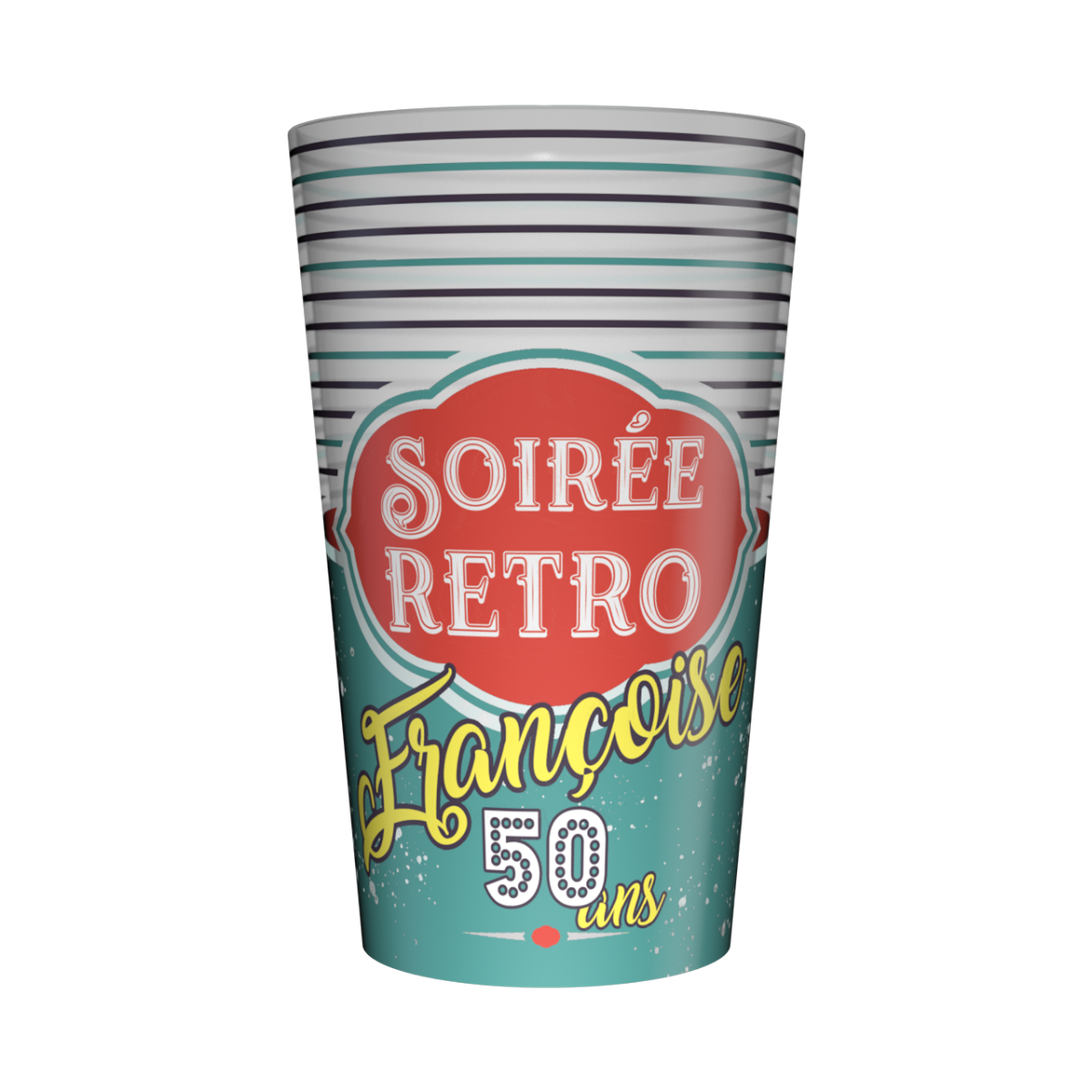 Gobelet personnalisé Soirée Retro