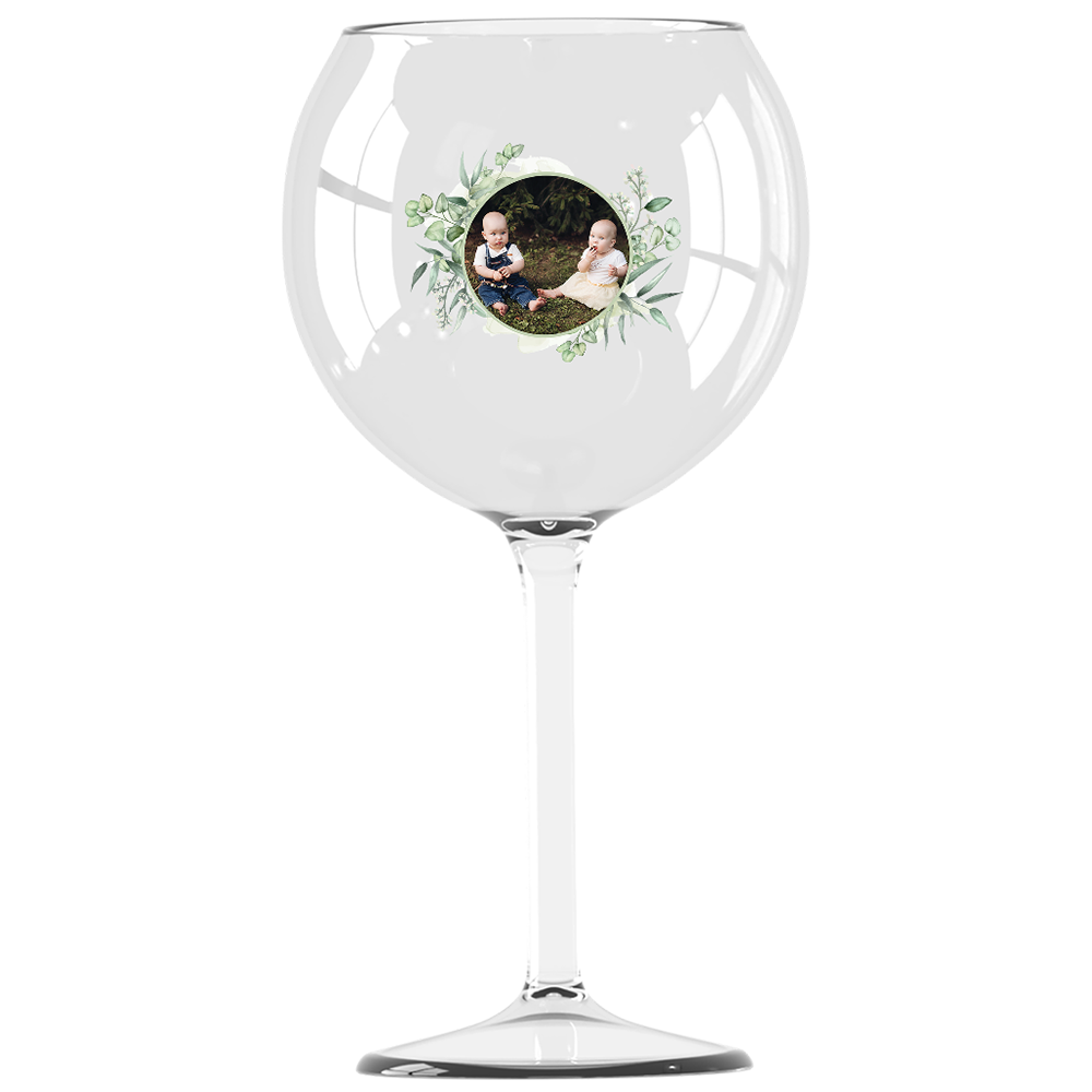 Verre piscine personnalisé bapteme