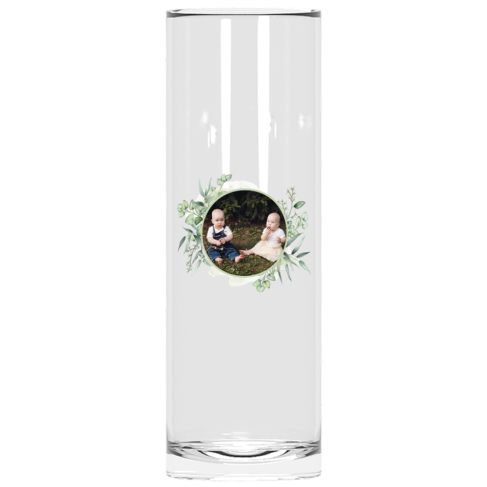 Verre tube personnalisé bapteme