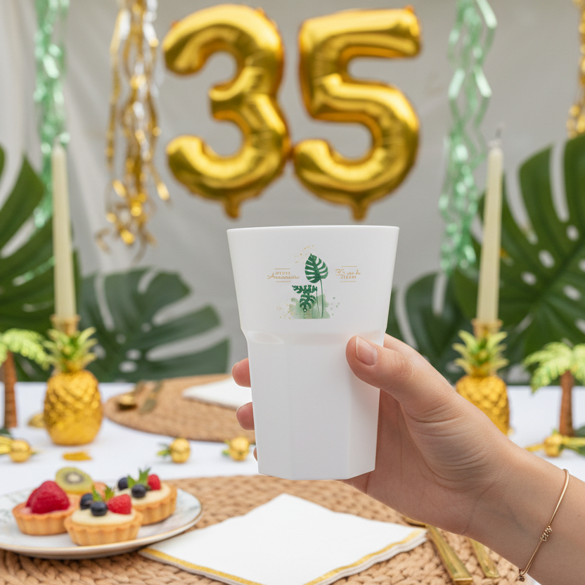 verre mojito personnalise anniversaire mojito ambiance