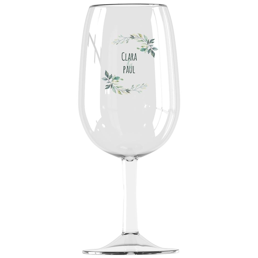 Verre à vin syrah personnalisé incassable mariage paix