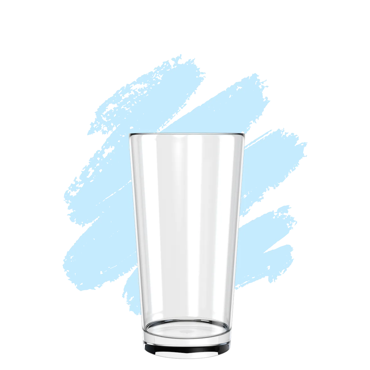 Verre à bière personnalisé demi en verre